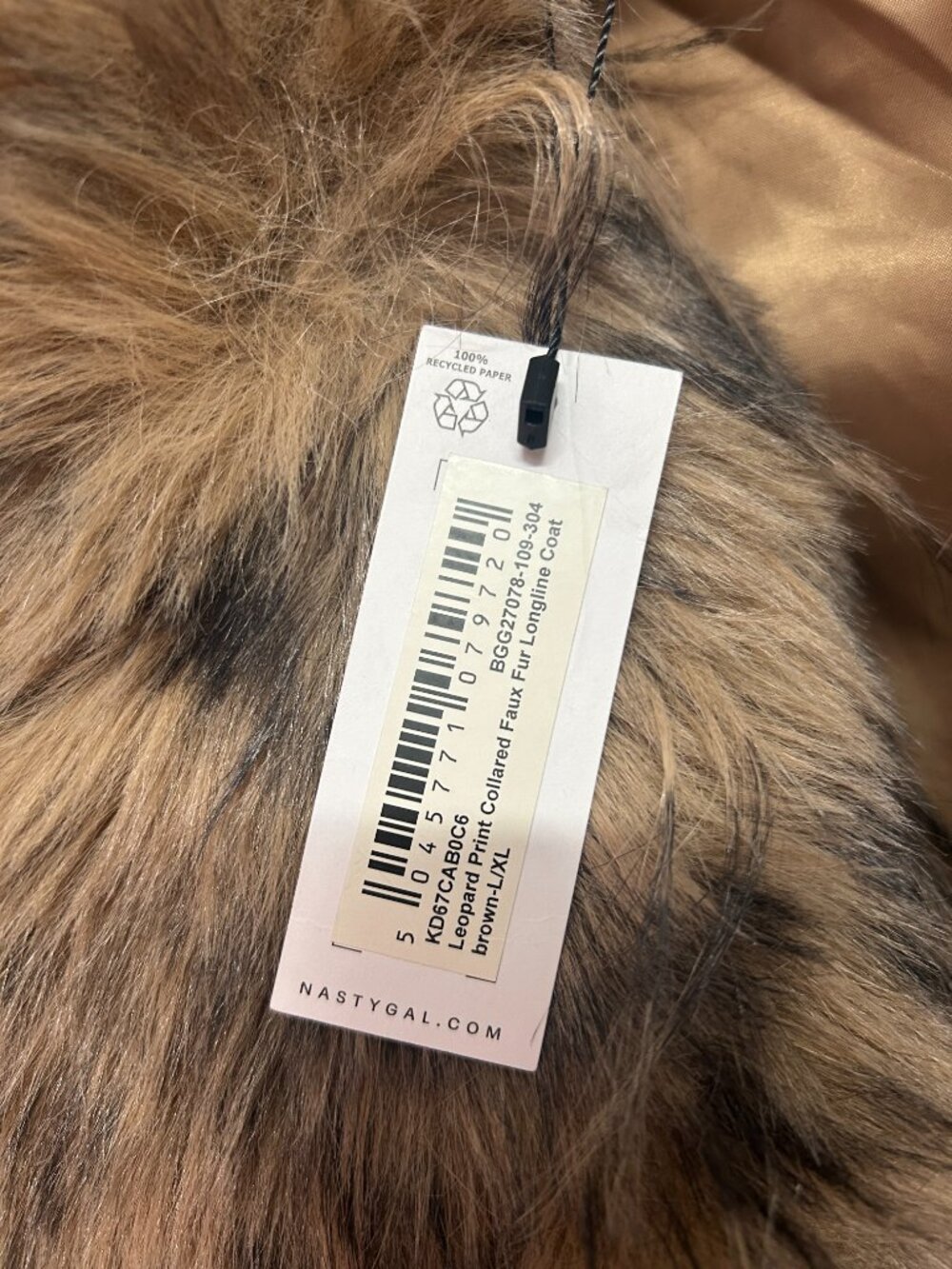 Nasty Gal Faux Fur Longline Coat - Picture 4 of 4